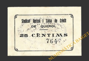 QUEROL (Tarragona) 50 centims 1937 
