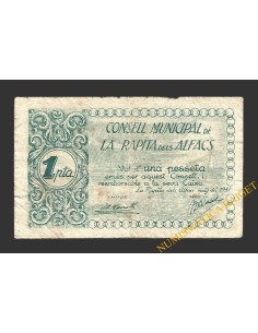 RAPITA DELS ALFACS, LA (Tarragona) 1 pesseta maig del 1937 