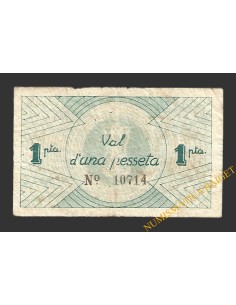 RAPITA DELS ALFACS, LA (Tarragona) 1 pesseta maig del 1937  2