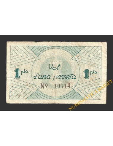 RAPITA DELS ALFACS, LA (Tarragona) 1 pesseta maig del 1937 