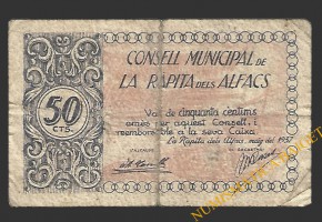 RAPITA DELS ALFACS, LA (Tarragona) 50 centims maig del 1937 