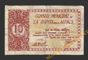RAPITA DELS ALFACS, LA (Tarragona) 10 centims maig del 1937 