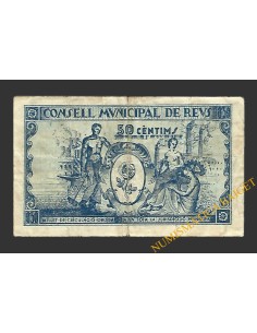 REUS (Tarragona) 50 centims 14 d'abril del 1937 J. Prim 2
