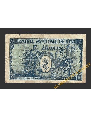 REUS (Tarragona) 50 centims 14 d'abril del 1937 P. de Bofarull