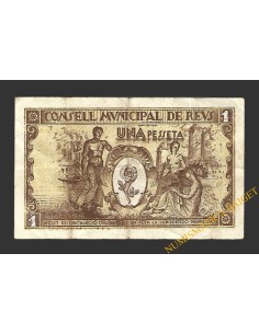 REUS (Tarragona) 1 pesseta 21 de juliol del 1937 B. Galofre 2
