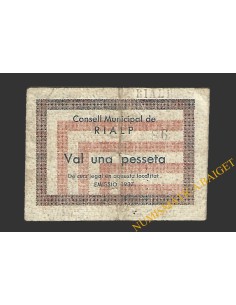 RIALP (Lleida) 1 pesseta 1937 