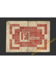RIALP (Lleida) 0'50 pessetes 1937  2