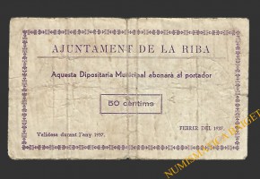RIBA, LA (Tarragona) 50 centims febrer del 1937