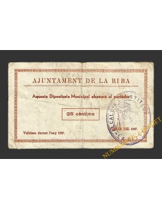 RIBA, LA (Tarragona) 25 centims febrer del 1937