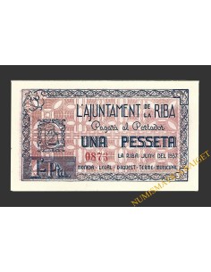 RIBA, LA (Tarragona) 1 pesseta juny del 1937