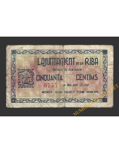 RIBA, LA (Tarragona) 50 centims juny del 1937