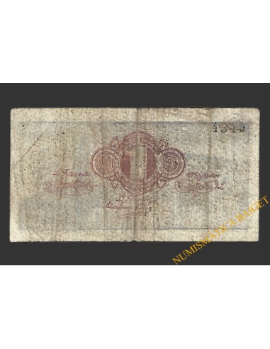 RIBARROJA D'EBRE (Tarragona) 1 pesseta 1937