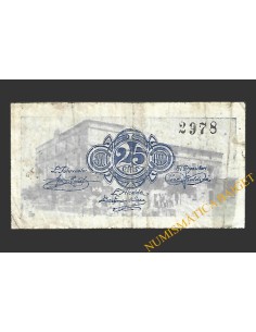 RIBARROJA D'EBRE (Tarragona) 25 centims 1937 2