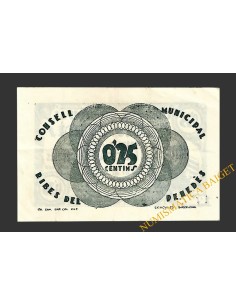 RIBES DES DEL PENEDES (Barcelona) 25 centims 22 de maig del 1937  2