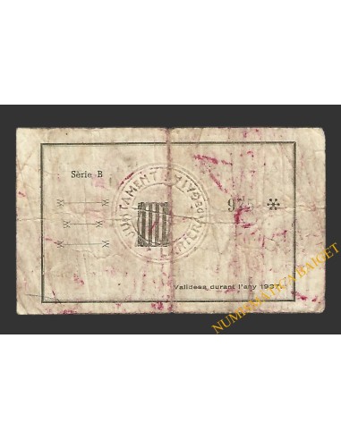 RIERA DE GAIA, LA (Tarragona) 50 centims 28 de gener del 1937 