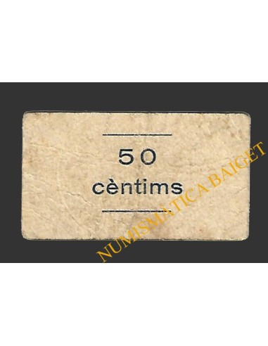 RIERA DE GAIA, LA (Tarragona) 50 centims 1937 