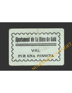 RIERA DE GAIA, LA (Tarragona) 1 pesseta 1937 