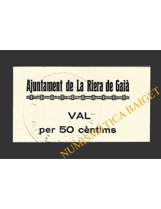 RIERA DE GAIA, LA (Tarragona) 50 centims 1937 