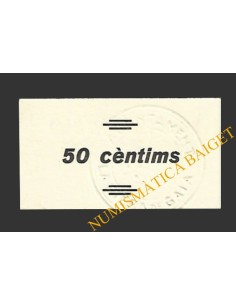 RIERA DE GAIA, LA (Tarragona) 50 centims 1937  2