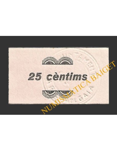 RIERA DE GAIA, LA (Tarragona) 25 centims 1937 