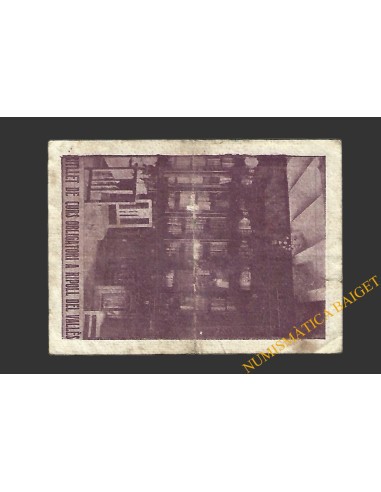 RIPOLL DEL VALLES (Barcelona) 1 pesseta 21 d'abril del 1937 