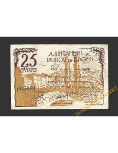 RIUDOR DE BAGES (Barcelona) 25 centims juliol del 1937 