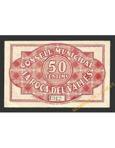 ROCA DEL VALLES, LA (Barcelona) 50 centims 16 d'abril del 1937 