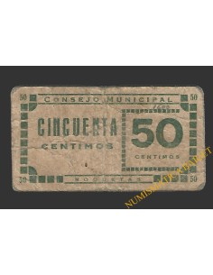 ROQUETAS (Tarragona), 50 cèntims  1937