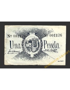 ROQUETES (Tarragona),1 pesseta  1937