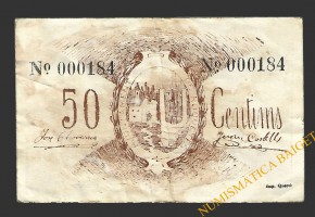 ROQUETES (Tarragona),50 cèntims  1937