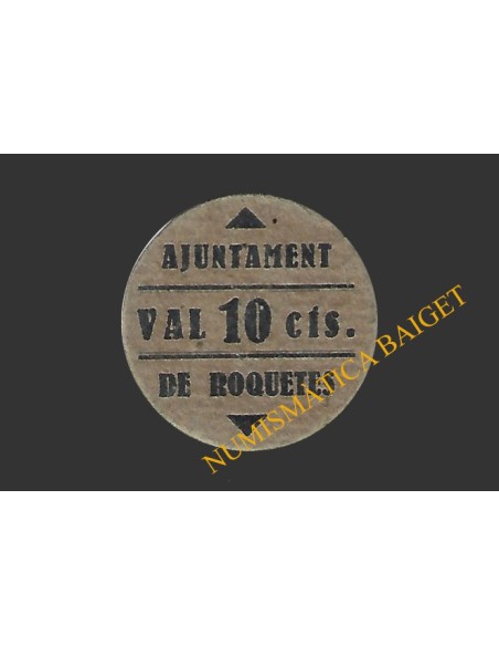 ROQUETES (Tarragona), 10 cèntims  1937