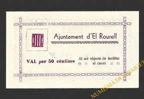 ROURELL, EL (Tarragona) 50 cèntims  1937