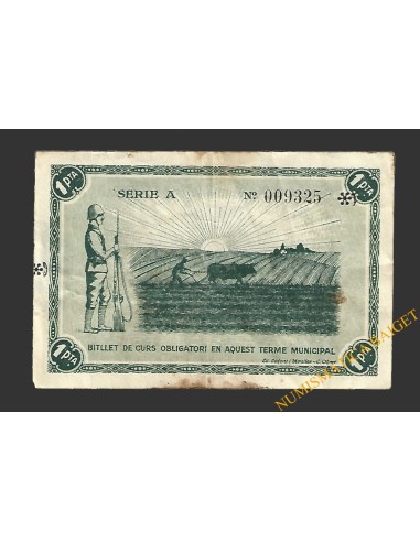 RUBÍ (Barcelona) 1 pesseta  14 de maig del 1937