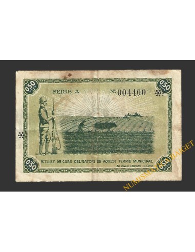 RUBÍ (Barcelona) 50 cèntims  14 de maig del 1937