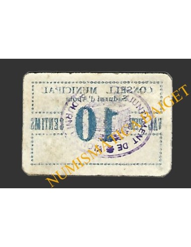 SADURNÍ D'ANOIA (Barcelona) 10 cèntims 1937