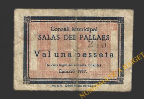 SALÀS DE PALLARS (Lleida) 1 pesseta 1937