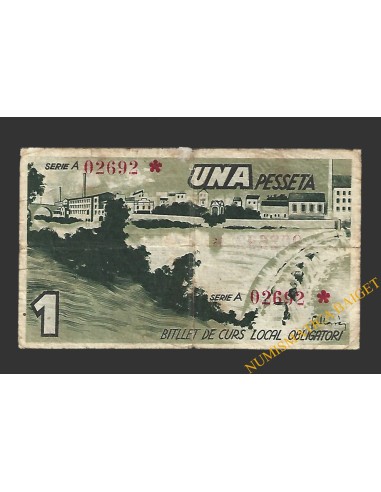 Sallent (Barcelona)1 pesseta maig del 1937