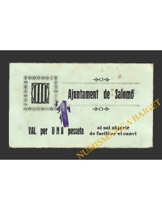 Salomó (Tarragona) 1 pesseta 1937