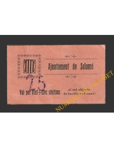 Salomó (Tarragona) 25 cèntims 1937