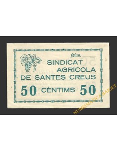 SANTES CREUS (Tarragona) 50 cèntims 6 de juny del 1937