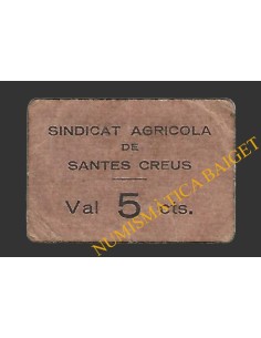 SANTES CREUS (Tarragona) 5 cèntims 1937
