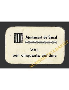 SARRAL (Tarragona) 50 cèntims 1937