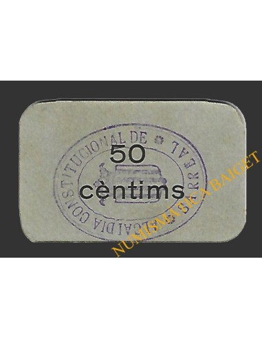 SARRAL (Tarragona) 50 cèntims 1937