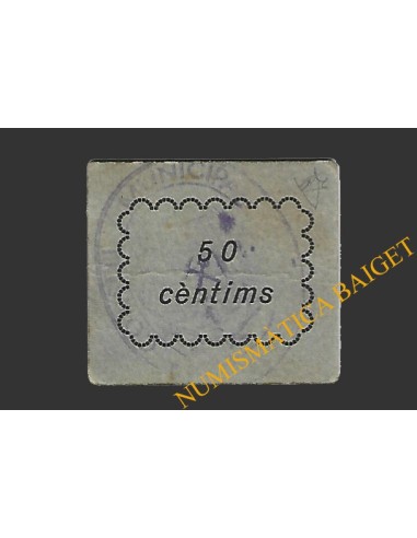 SARRAL (Tarragona) 50 cèntims 1937