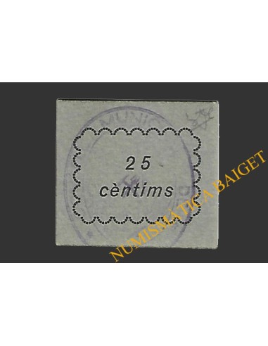 SARRAL (Tarragona) 25 cèntims 1937