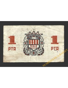 SASSERRA (Barcelona) 1 pesseta 18 de juny del 1937 2