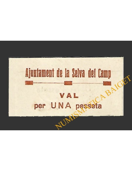SELVA DEL CAMP, LA (Tarragona) 1 pesseta 26 de maig del 1937