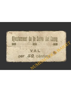 SELVA DEL CAMP, LA (Tarragona) 50 cèntims 26 de maig del 1937