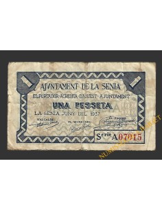 SÉNIA, LA (Tarragona) 1 pesseta juny del 1937