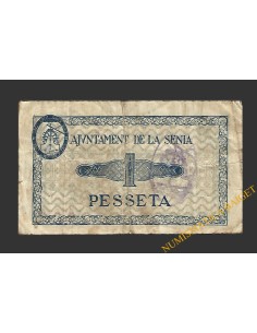 SÉNIA, LA (Tarragona) 1 pesseta juny del 1937 2